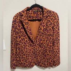 Iman Leopard Blazer Size XS